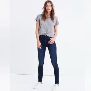 Madewell 10 High-Rise Skinny Jeans Dark Indigo Wash H2245‎ Size 28